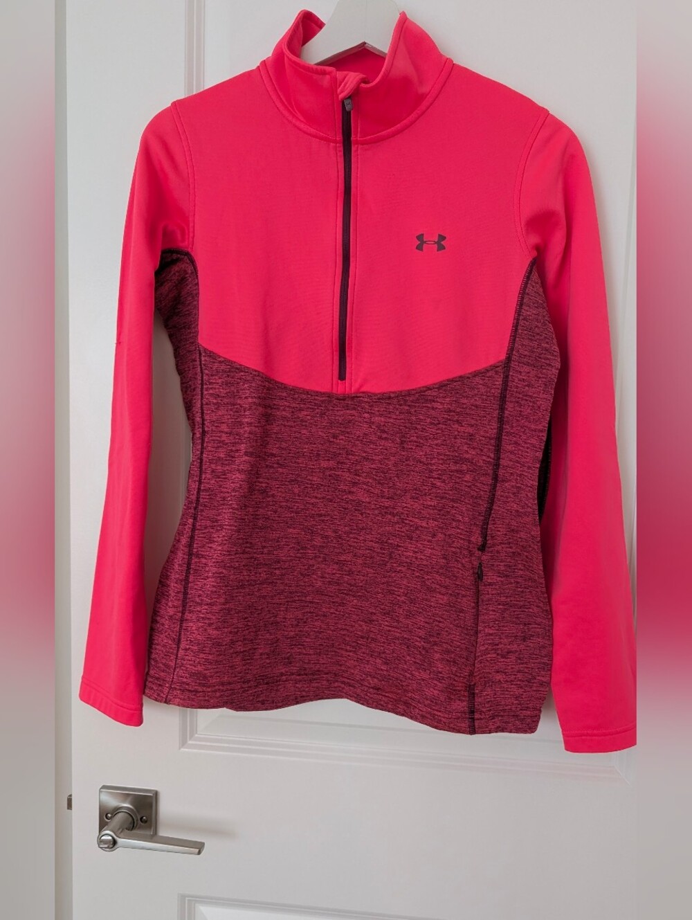 Under Armour Women's Half-Zip Grid Fleece Performance Top